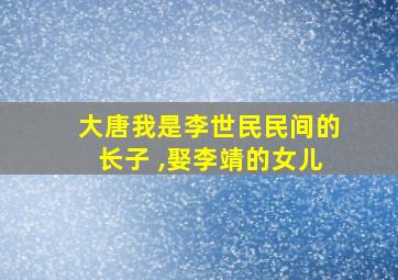 大唐我是李世民民间的长子 ,娶李靖的女儿