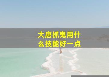 大唐抓鬼用什么技能好一点