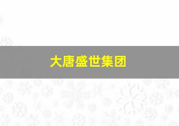 大唐盛世集团