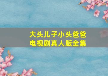 大头儿子小头爸爸电视剧真人版全集