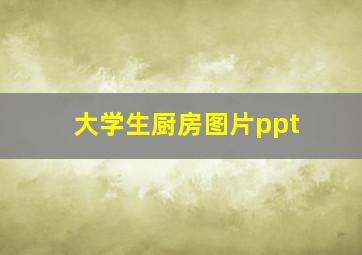 大学生厨房图片ppt