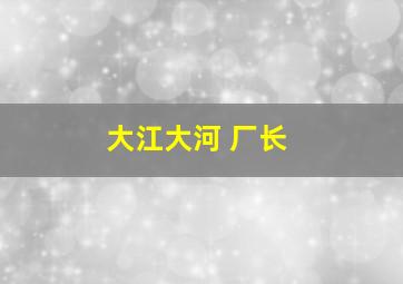 大江大河 厂长