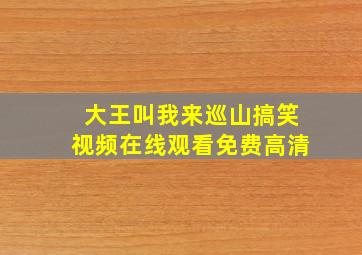 大王叫我来巡山搞笑视频在线观看免费高清