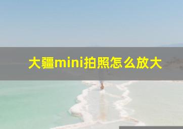 大疆mini拍照怎么放大