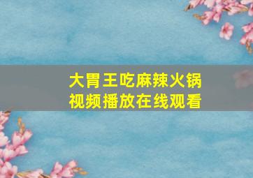 大胃王吃麻辣火锅视频播放在线观看