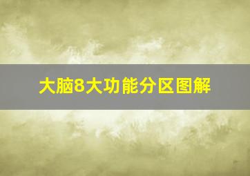 大脑8大功能分区图解