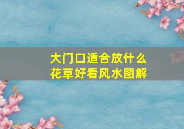 大门口适合放什么花草好看风水图解