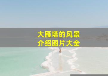 大雁塔的风景介绍图片大全