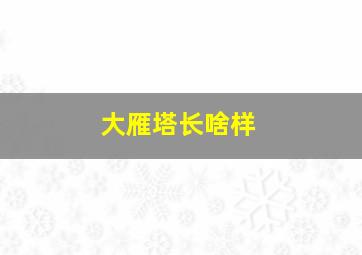 大雁塔长啥样