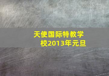 天使国际特教学校2013年元旦