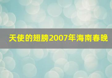 天使的翅膀2007年海南春晚