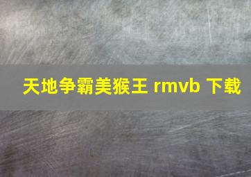 天地争霸美猴王 rmvb 下载