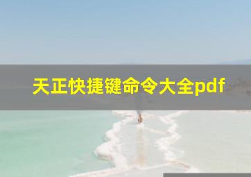 天正快捷键命令大全pdf