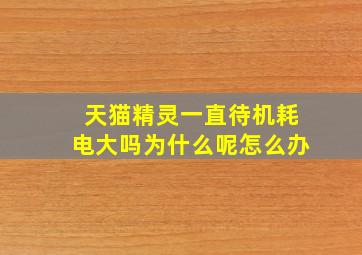 天猫精灵一直待机耗电大吗为什么呢怎么办