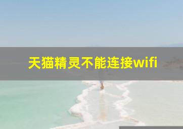 天猫精灵不能连接wifi