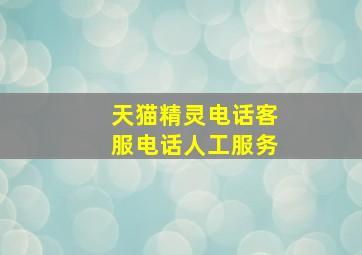 天猫精灵电话客服电话人工服务