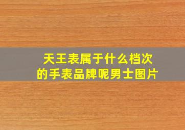 天王表属于什么档次的手表品牌呢男士图片