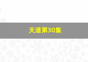 天道第30集