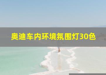 奥迪车内环境氛围灯30色