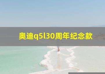 奥迪q5l30周年纪念款