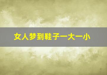 女人梦到鞋子一大一小