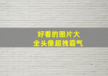 好看的图片大全头像超拽霸气