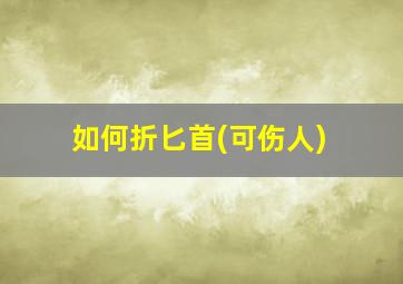 如何折匕首(可伤人)