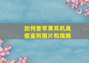 如何查苹果耳机真假鉴别图片和视频