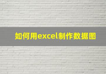 如何用excel制作数据图