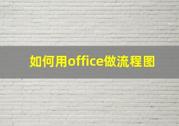 如何用office做流程图