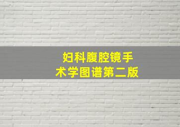 妇科腹腔镜手术学图谱第二版