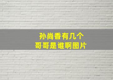 孙尚香有几个哥哥是谁啊图片