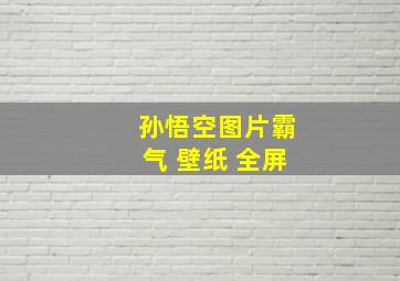 孙悟空图片霸气 壁纸 全屏