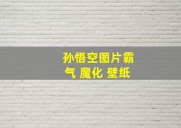 孙悟空图片霸气 魔化 壁纸