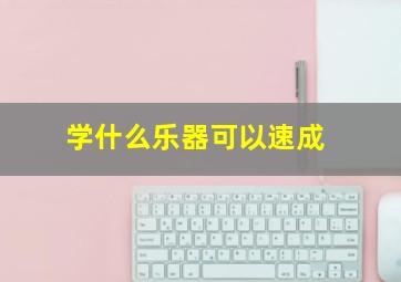 学什么乐器可以速成