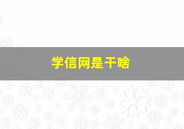 学信网是干啥