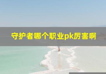 守护者哪个职业pk厉害啊