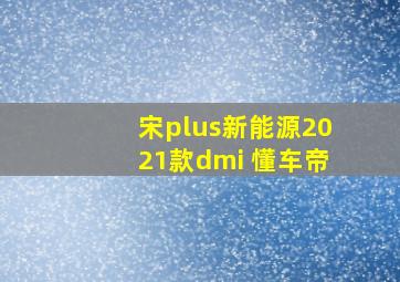 宋plus新能源2021款dmi 懂车帝