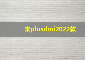 宋plusdmi2022款