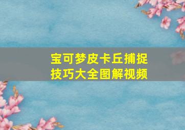 宝可梦皮卡丘捕捉技巧大全图解视频