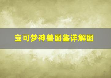 宝可梦神兽图鉴详解图