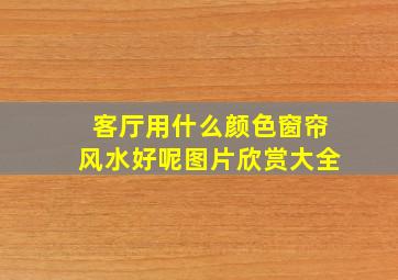 客厅用什么颜色窗帘风水好呢图片欣赏大全