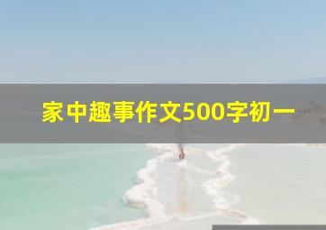 家中趣事作文500字初一