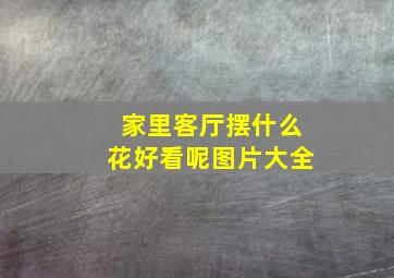 家里客厅摆什么花好看呢图片大全