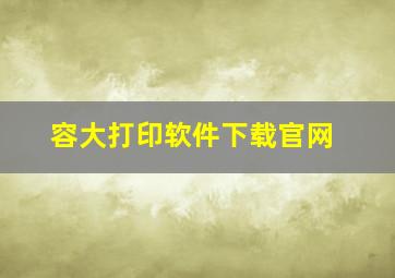 容大打印软件下载官网