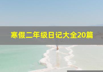 寒假二年级日记大全20篇