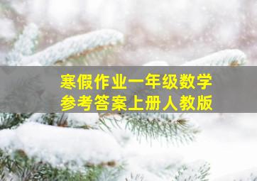 寒假作业一年级数学参考答案上册人教版