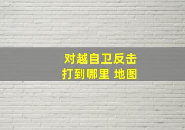 对越自卫反击打到哪里 地图