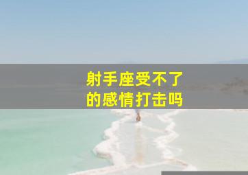 射手座受不了的感情打击吗