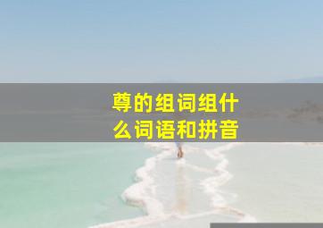 尊的组词组什么词语和拼音